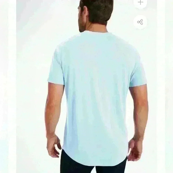 Swet Tailor Men’s The Softest V-Neck T-Shirt Light Blue Size XL - Picture 2 of 5